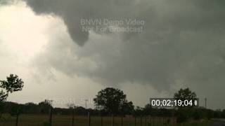 preview picture of video '4/26/2011 Eustace, TX Tornado stock footage catalog'