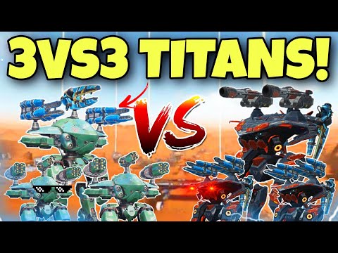 🔥 AO MING VS MUROMETZ 3VS3 TITAN FIGHT! WAR ROBOTS || SKIRMISH CONCEPT! ||