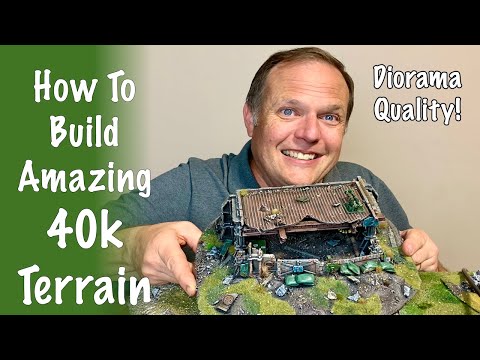 [AWESOME WARHAMMER 40,000 BUNKER] Building  Diorama Quality Terrain For 40k & Horus Heresy