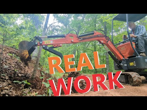 Chinese Mini Excavator doing Real Work MX15R with DPGladius