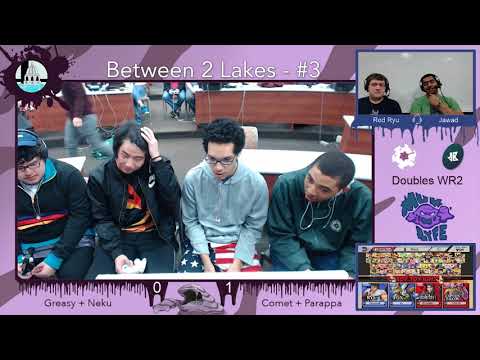 Between 2 Lakes #3 Doubles WR2 - Comet & Parappa vs Greasy & Neku