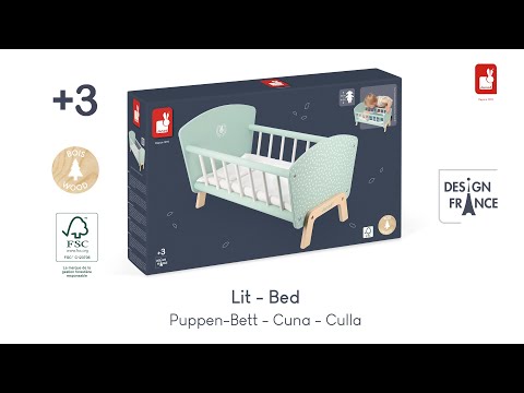 Ліжко Janod для ляльки м'ятне (J05902)