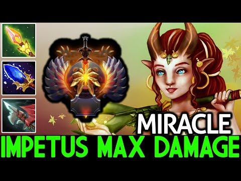 MIRACLE [Enchantress] Crazy Impetus Max Damage Offlane Gameplay 7.22 Dota 2