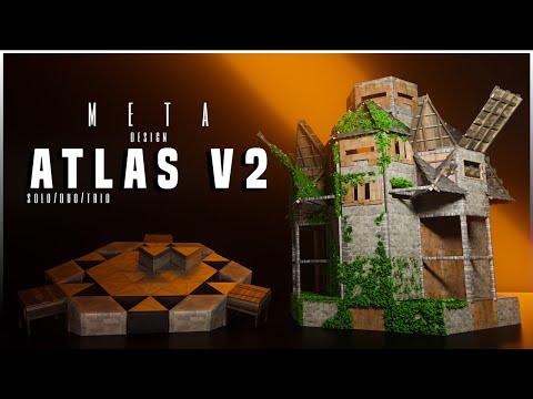 Atlas V2 - *New SUPER Strong* Solo/Duo/Trio base design Rust 2024