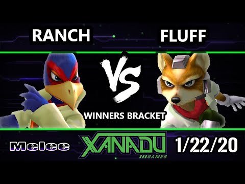 S@X 338 SSBM - Ranch (Falco) Vs. fluff (Fox) Smash Melee Winners Round 2