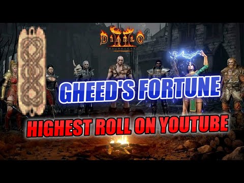 Perfect Gheeds Fortune? Amazing RNG Roll (Unique Grand Charm) Diablo 2 Resurrected
