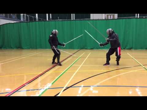 AHF Dual rapiers / case of rapiers sparring - Michael vs Nick