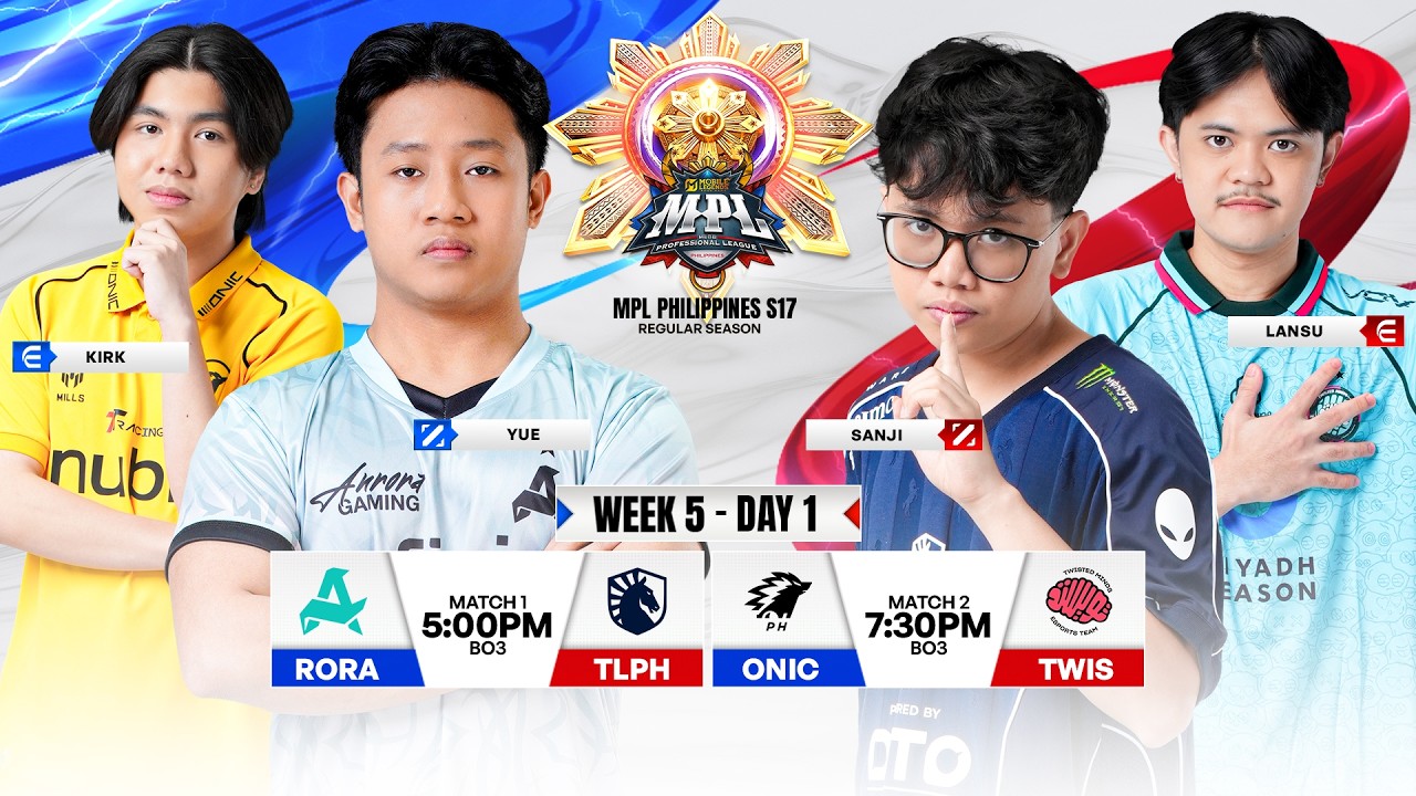 🔴 LIVE | MPL PH S17 | ENGLISH - Week 5 Day 1