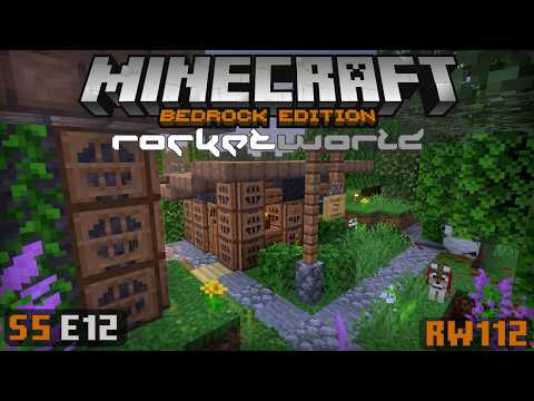 Island Build Projects - Let's Play Minecraft Bedrock 1.21 Survival - Rocket World S05 E12