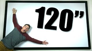 Silver Ticket 120" Projector Screen!