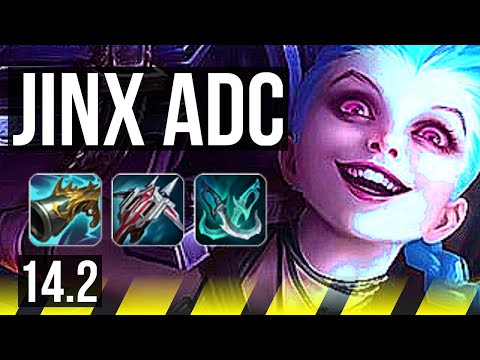 JINX & Rakan vs MISS FORTUNE & Maokai (ADC) | 11/2/6, Legendary | KR Master | 14.2