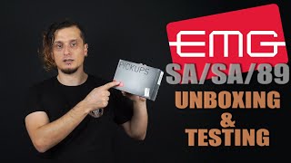 Video thumbnail for EMG SA/SA/89 Unboxing & Sound Demonstrations by Riff Up