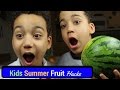 Kid Summer Fruit Hacks Kai And Taylor