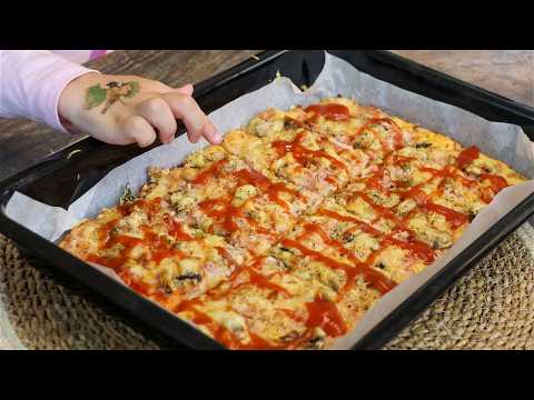 Dough done in 1 minute – a pie better than pizza, without scales and without hassle (quick pizza...