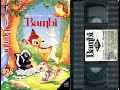 Opening To Bambi US VHS 1989