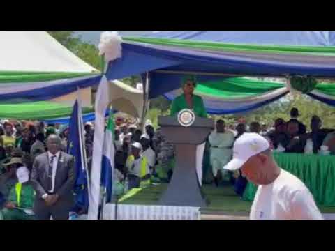 Commissioning of the Magbele Bridge by H.E the President Brigadier RtdDr Julius Maada Bio&First Lady