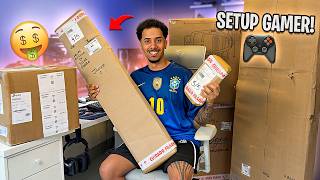 Chegaram as COMPRAS pro SETUP GAMER! Fiz uma BURRADA Absurda mas Ficou BRABO! (pt.1)
