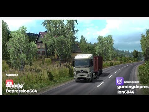 DRIVE THROUGH HUNGARY CITY - EURO TRUCK SIMULATOR 2 1.37  | Mercedes Benz Truck
