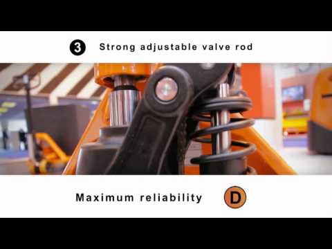 Displaying features of hand pallet truck