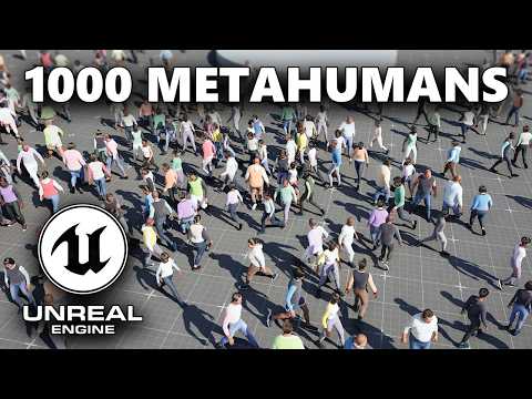 Unreal Engine 5.8 Just Changed Crowd Simulation Forever! Metahuman Crowd Plugin