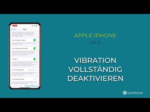 Vibration vollständig deaktivieren - Apple iPhone [iOS 15]