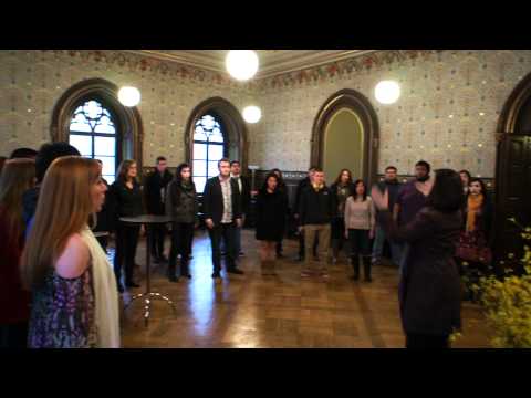The Biola University Chorale at the Rathaus in Weimar