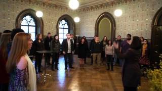 The Biola University Chorale at the Rathaus in Weimar