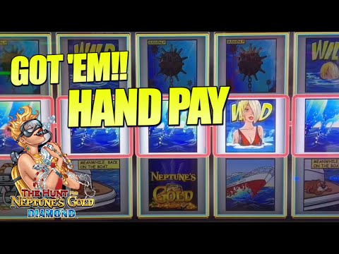 Max Bet Neptune Gold Jackpot! I went to war for that diamond!