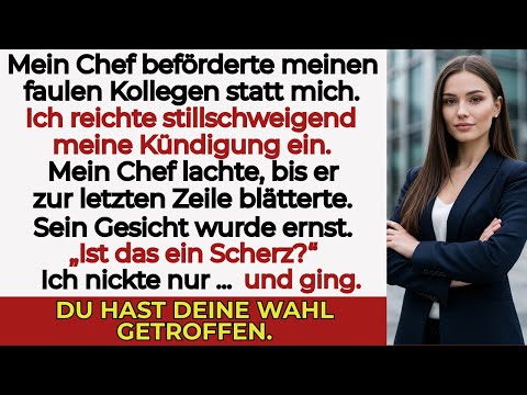 „Mein Chef beförderte meinen faulen Kollegen. Dann las er meine Kündigung… und erstarrte.“