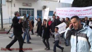 Zaghouan 13 janvier 2011 - marche anti Ben Ali