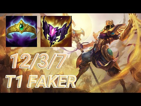 T1 Faker Azir Mid VS Tristana | KR Diamond Patch 13.15
