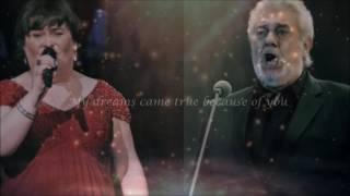 Susan Boyle -  Susan and Placido Domingo  " From This Moment On "