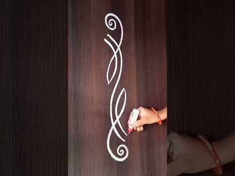 daily rangoli border designs #shorts