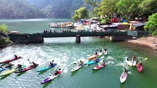 Kayaking competition was organized in Sattal lake in Nainital district under Nasha Mukt Bharat Abhiyaan.;?>