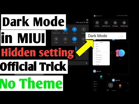 How to enable Dark Mode in MIUI | Basic setting | Without third party themes🔥