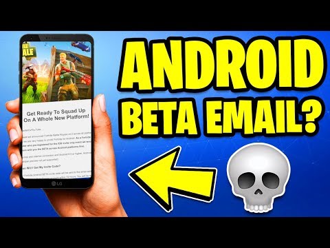 Fortnite MOBILE ANDROID BETA Email SCAM! (New Release Date Info!) Video