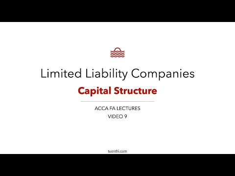 Palestras de contabilidade financeira ACCA: ESTRUTURA DE CAPITAL E CUSTO FINANCEIRO