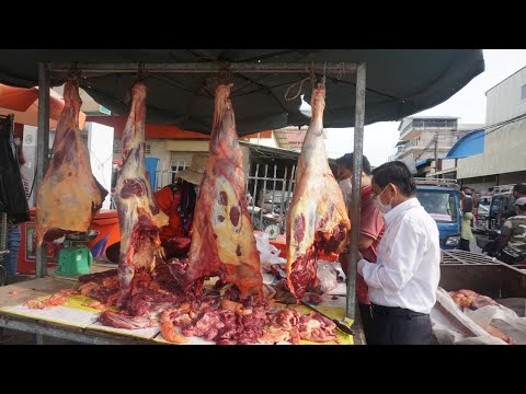 Morning Daily Life Style at Phsa Prey Tea - Morning Market Scenes @PreyTea Market Choam Chauv