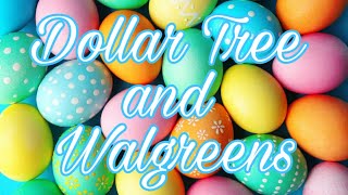 DOLLAR TREE AND WALGREENS EASTER SUPPLIES