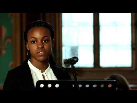 Hyris Lollia, lauréate du Concours d'éloquence 2014