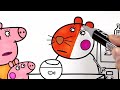 Peppa Pig Goes To The Vet Peppa Pig Coloring Pages 1080p1080p