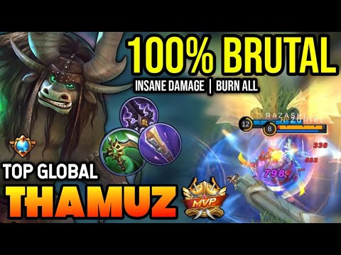THAMUZ BEST BUILD 2023 | TOP GLOBAL THAMUZ GAMEPLAY | MOBILE LEGENDS✓