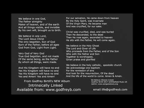 We Believe (Nicene Creed) From Godfrey Birtill's New Album Intrinsically Linked