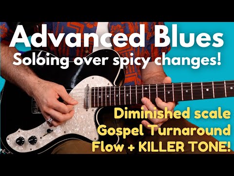 Gospel Blues Guitar Lesson! Soulful soloing over a beautiful turnaround. Lead guitar lesson!