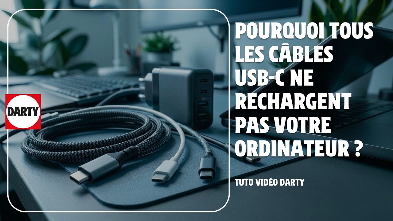 Pourquoi tous les câbles USB-C ne rechargent pas votre ordinateur