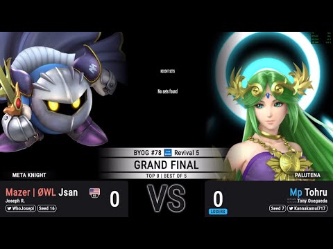 BYOG #78 | Jsan (Meta Knight) Vs. Tohru (Palutena) | Grand Final