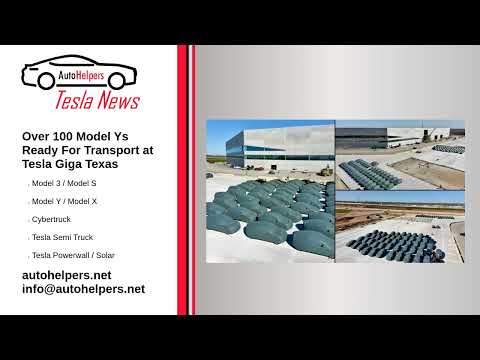 Over 100 Model Ys Ready For Transport at Tesla Giga Texas