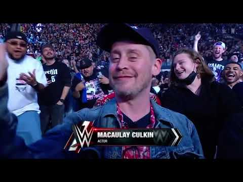 The pop for Macaulay Culkin 😭#WWE #WWERaw