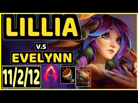 TYNX (LILLIA) vs EVELYNN - 11/2/12 KDA JUNGLE GAMEPLAY - EUW Ranked GRANDMASTER