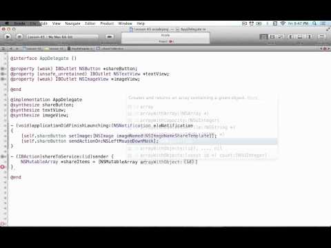 Cocoa Programming L43 - NSSharingService